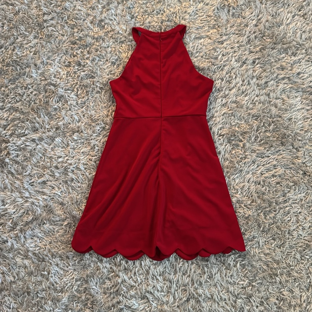 Lulus Mamacita Burgundy Halter Skater Dress - Picture 7 of 7